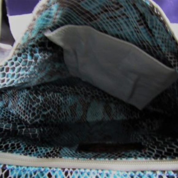 MICHELLE MONROE WHITE SNAKESKIN LEATHER HANDBAG - Picture 7 of 8